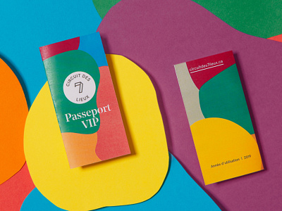 Circuit des 7 lieux - Passport branding charlevoix color design identity journey museum passport