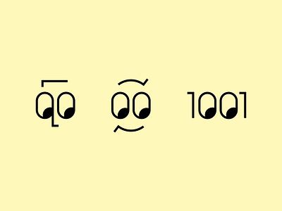 1001 0 1 1001 branding emoji face fund logo logotype look minimal numbers sketch smile smiley symbol youth
