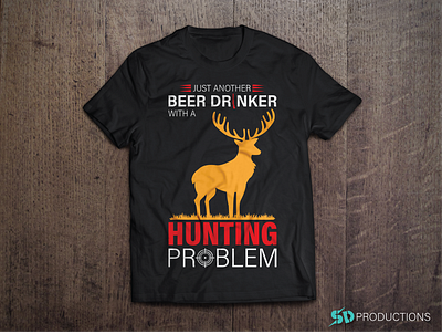 Hunting T-Shirt Design branding design distress fasion graphic design hunting hunting t shirt illustration logo mockup design retro t shirt t shirt t shirt design t shirt mockup trendy typography typography typography t shirt design ui ux vector