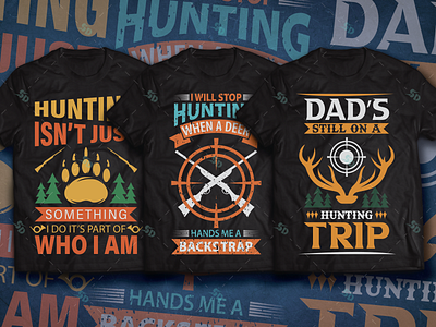 Hunting T-Shirt Design Bundle clothing design clothingbrand custom t shirt design hunting t shirt hunting t shirt bundle hunting t shirt design illustration mensfashion modern t shirt design perfect graphic t shirt pod t shirt design printing t shirt design t shirt bundle t shirt design t shirt lovers tshirt typography vector graphic t shirt vintage retro style