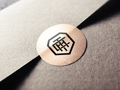 The Hen Collection sticker bachelorette branding classy elegant envelope logo monogram