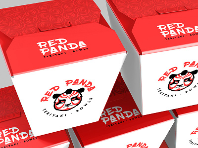 Red Panda – Packaging branding food fusion kabuki panda red panda restaurant