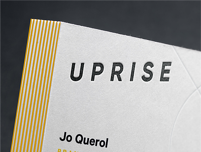Letterpressed Uprise Logo branding design geometric illustration logo stationery typography vector