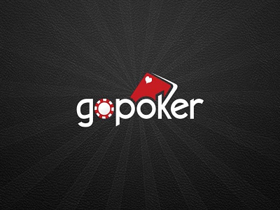 Gopoker Logo Design art direction branding game graphic design illustration logo motion graphics poker red vector