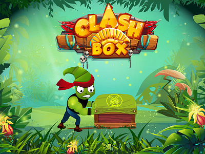Clash Box Game android game game graphic design illustration logo splash screen ui
