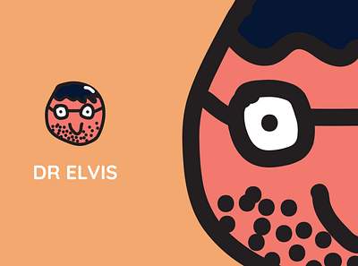 Little buddy Dr Elvis illustration vector