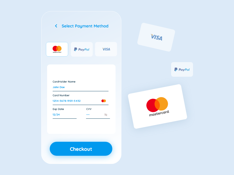 Checkout Card Page by 🦃 Turk e on Dribbble