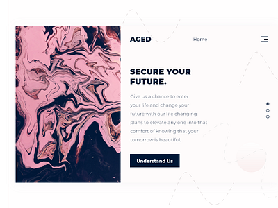 Aged landing page 🙂 dailyui design ui