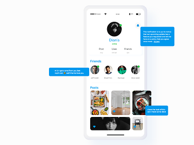 CHAT PROFILE DESIGN dailyui design ui