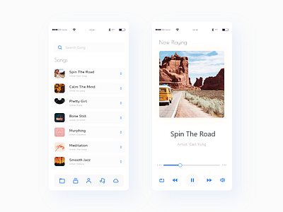 Music player app dailyui design ui