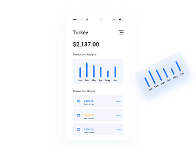 Bank Account Research Chart dailyui design ui