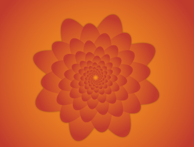 gradient flower