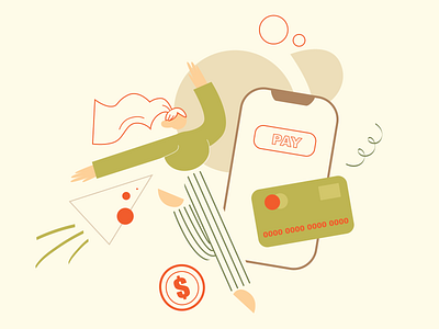Illustration for blog adobe illustrator design finance illustration vector