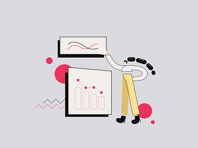 Illustration "How To Develop Trading App" branding design illustration vector
