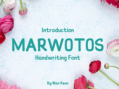 Marwotos - Handwriting font display fonts handwritten typhographic