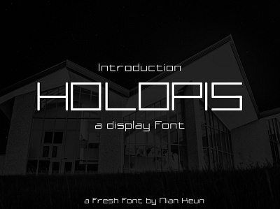 Holopis - a Display Font display fonts mono tech