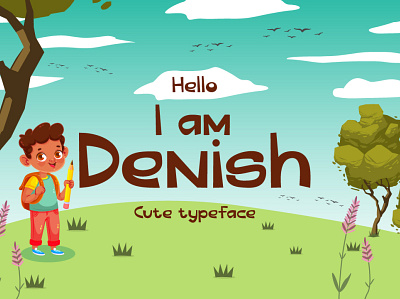 Denish - a Cute Typeface children cute fonts kids