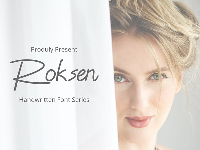 Roksen - Handwritten Font Series handwritten headline lettering typescript