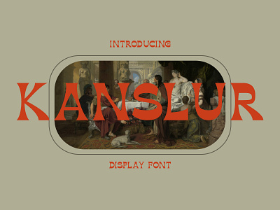 KANSLUR - DISPLAY FONT abc design display fonts graphic graphic design