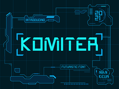 Komiter Font graphic design illustration