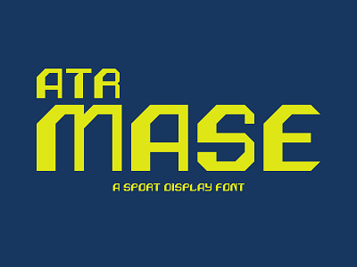 ATR Mase - A Sport Display Font poster