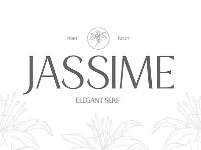 Jassime - Elegant Serif branding classy font display font elegant font fonts logo luxury font modern font serif unique font