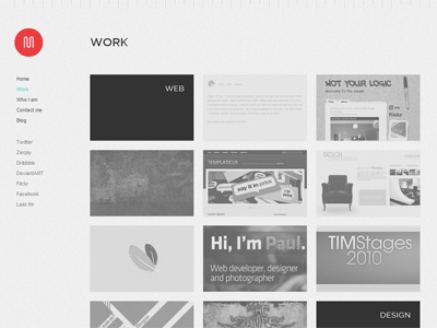 Portfolio - Project Grid minimalist portfolio website wordpress