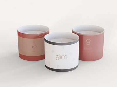 Glim Candle Brand Project brandstyling logodesigning