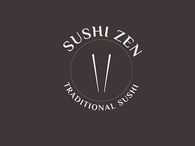 Sushi Zen brandstyling design illustration logo logodesign typography