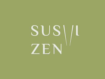 Sushi Zen Logo brandstyling design illustration logo logodesign