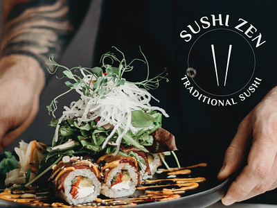 Sushi Zen Logo Design Project brandstyling illustration logo logodesign typography vector