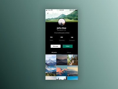 Daily UI #006 User profile