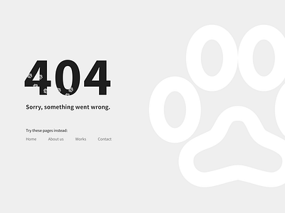 Daily UI #008 404 page