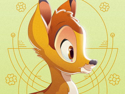 Bambi bambi digital disney illustration vector