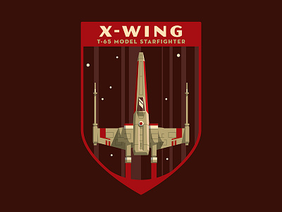 X Wing art design disney illustration star wars vector x wing