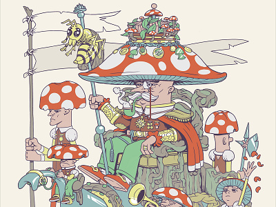 Mushroom King art character design design illustration mushroom