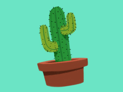 Cactus! cactus digital paint photoshop