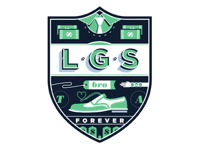 LGS Patch buddies design embroider embroidered patch illustration patch vector