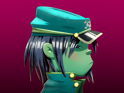 Noodle art gorillaz illustration music noodle