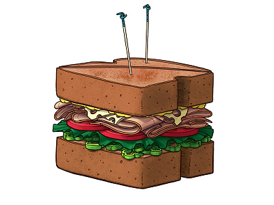 Sammy art delicious food illustration sandwich