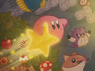 Kirby design illustration kirby nintendo vector video games