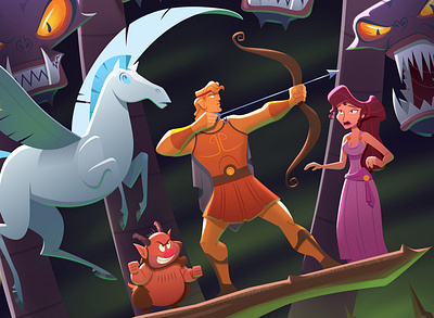 Disney's Hercules animation cartoon design disney art hercules illustration myth