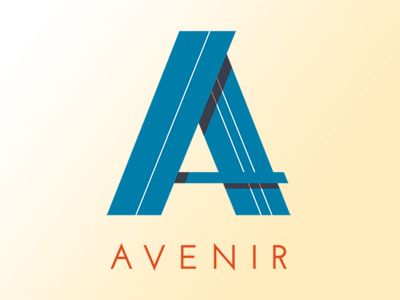 Avenir logo type vector