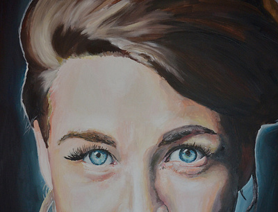 Selah Sue acrylic acrylic paint acrylics art artwork detail portrait portrait art portrait painting selah sue