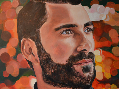 sieg de doncker acrylic acrylic paint acrylics art artwork portrait portrait art portrait painting