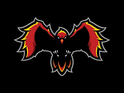 Phoenix animal bird esport fire logo phoenix