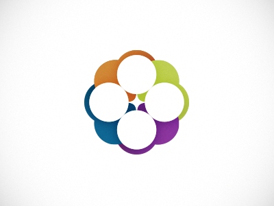 Circles Logo branding circle colorful logo simple tetrad