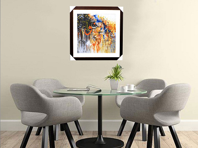 Calligraphy Art Work | Custom Paintings ✨✨ aestheticartgallery artist artistondribbble artwork calligraphy design exhibition design gallery oilpainting painting