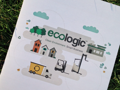 Ecologic Report brochure cover graphic design illustration illustrator indesign infographic print sustainability