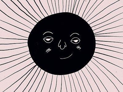 Daylight Savings art doodle drawing face happy illustration sketch sun